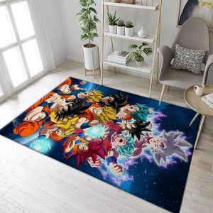Dragon Ball Goku Level Area Rug Geeky Carpet Home Decor Bedroom Living Room Decor