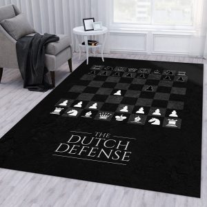 Dutch Defense Chess Area Rug Living Room Rug Christmas Gift Us Decor