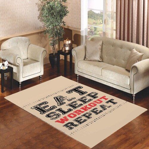 Eat Sleep Workout Repeat Living Room Carpet Rugs Area Rug For Living Room Bedroom Rug Home Decor Eat Sleep Workout Repeat Living Room Carpet Rugs Area Rug For Living Room Bedroom Rug Home Decor