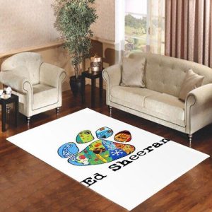 Ed Sheeran Pawprint Tattoos Living Room Carpet Rugs Area Rug For Living Room Bedroom Rug Home Decor