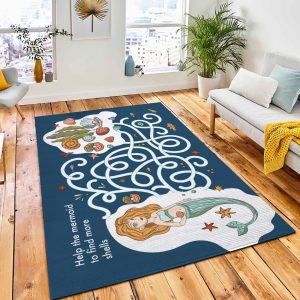 Educational Funny Game Children Labyrinth Area Rug Carpet City Rug Room Decor