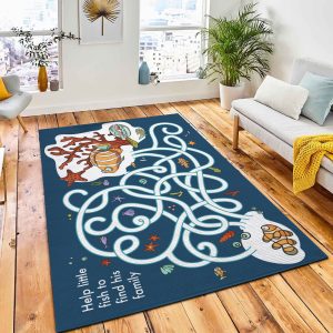 Educational Funny Game Children Labyrinth Carpet Rug City Rug Room Decor