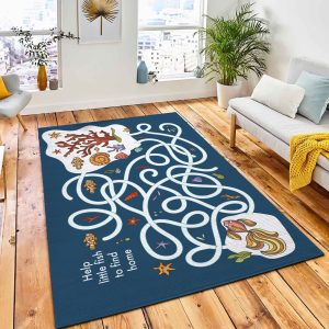 Educational Funny Game Children Labyrinth Rug Kids Rug Room Decor