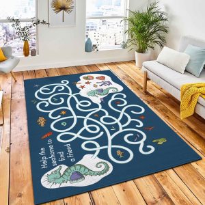 Educational Funny Game Children Labyrinth Rug Nursery Rug Room Decor
