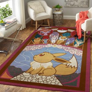 Eevee Evolution Area Rugs Gaming Living Room Carpet Local Brands Floor Decor The Us Decor