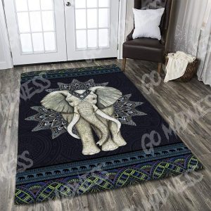 Elephant Mandala Cl14100035Mdr Rug Carpet Area Rug For Living Room Bedroom Rug Home Decor