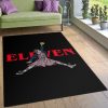 Eleven Jumpman Jordan Rug Living Room Rug Us Gift Decor Area Rug For Living Room Bedroom Rug Home Decor