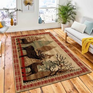 Elk Ridge Area Rug Rustic Cabin & Lodge Area Rug Home Decor Rug