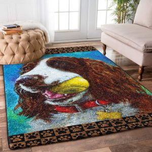 English Springer Spaniel Dd2609078R Rug Carpet Area Rug For Living Room Bedroom Rug Home Decor