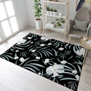 Eucalyptus Flower Night 1 Area Rug Carpet Kitchen Rug Us Gift Decor