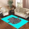 Evil Eye Hamsa Blue Mint Living Room Carpet Rugs Area Rug For Living Room Bedroom Rug Home Decor