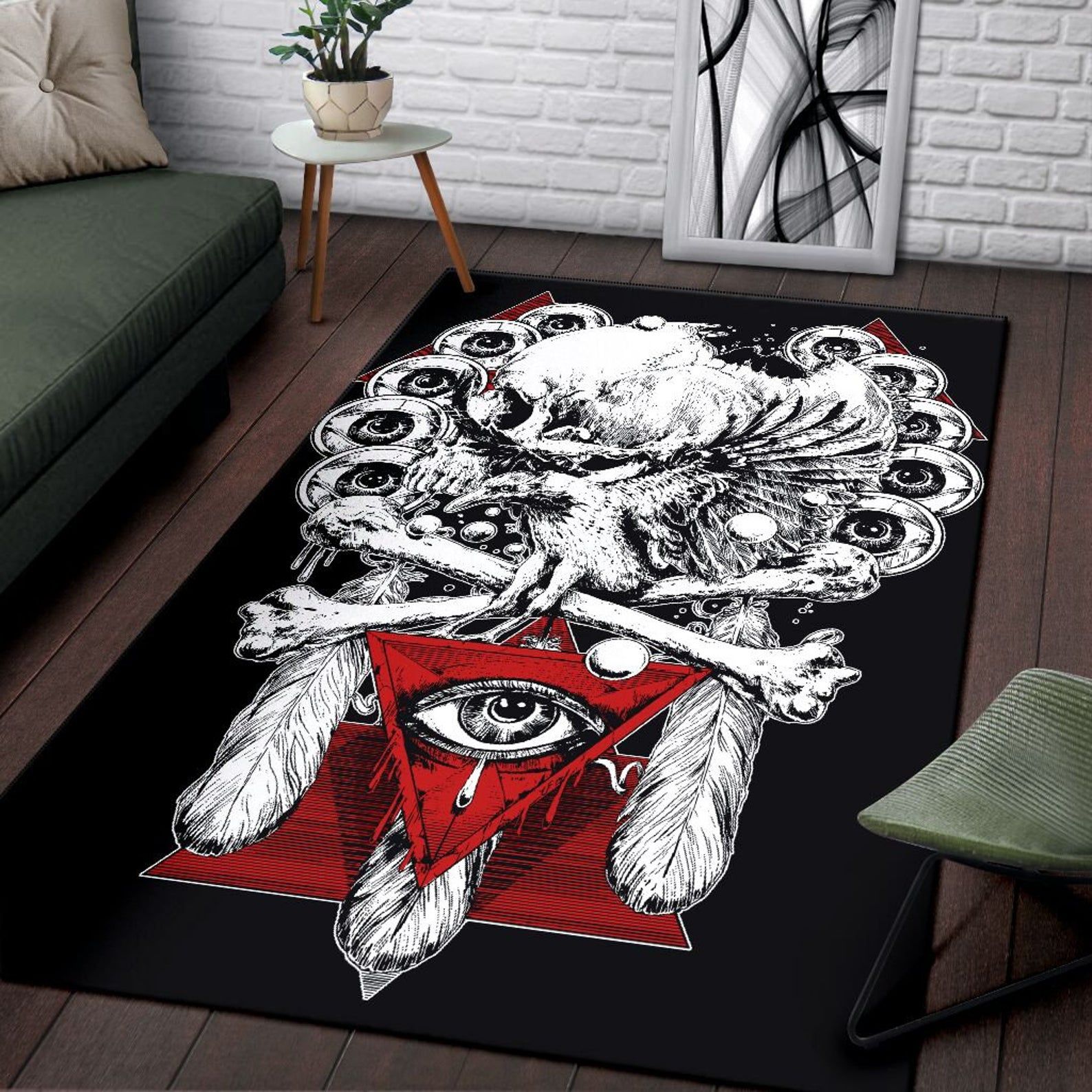 Evil Eyes Rug Living Room Rug Evil Eyes Rug Living Room Rug