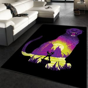 Evil Panthor Area Rug Carpet Living Room Rug Family Gift Us Decor