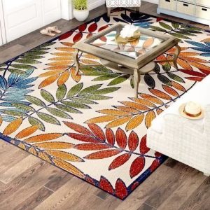 Farley Leaves Clp0810035Tm Rug Carpet Area Rug For Living Room Bedroom Rug Home Decor