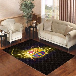 Fcb Logo Honeycomb Living Room Carpet Rugs Area Rug For Living Room Bedroom Rug Home Decor