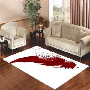 Feathers Overlay Living Room Carpet Rugs Area Rug For Living Room Bedroom Rug Home Decor