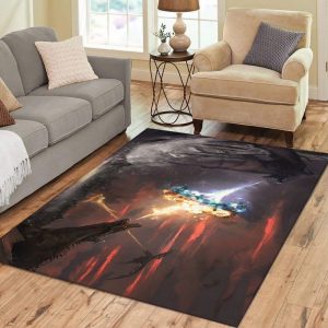 Felacia Got Dragons Fire Dracarys Rectangle Luxury Rug Carpets Area Rug For Living Room Bedroom Rug Home Decor