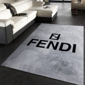 Fendi Area Rugs Fashion Brand Rug Christmas Gift Decor Area Rug For Living Room Bedroom Rug Home Decor