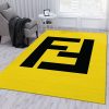 Fendi Fashion Brand Rug Living Room Rug Family Gift Decor Area Rug For Living Room Bedroom Rug Home Decor