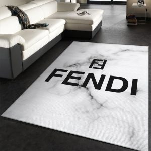 Fendi Rectangle Rug Living Room Rug Floor Decor Home Decor Area Rug For Living Room Bedroom Rug Home Decor