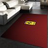 Ferrari Logo Area Rug For Christmas Bedroom Floor Decor Home Decor Area Rug For Living Room Bedroom Rug Home Decor