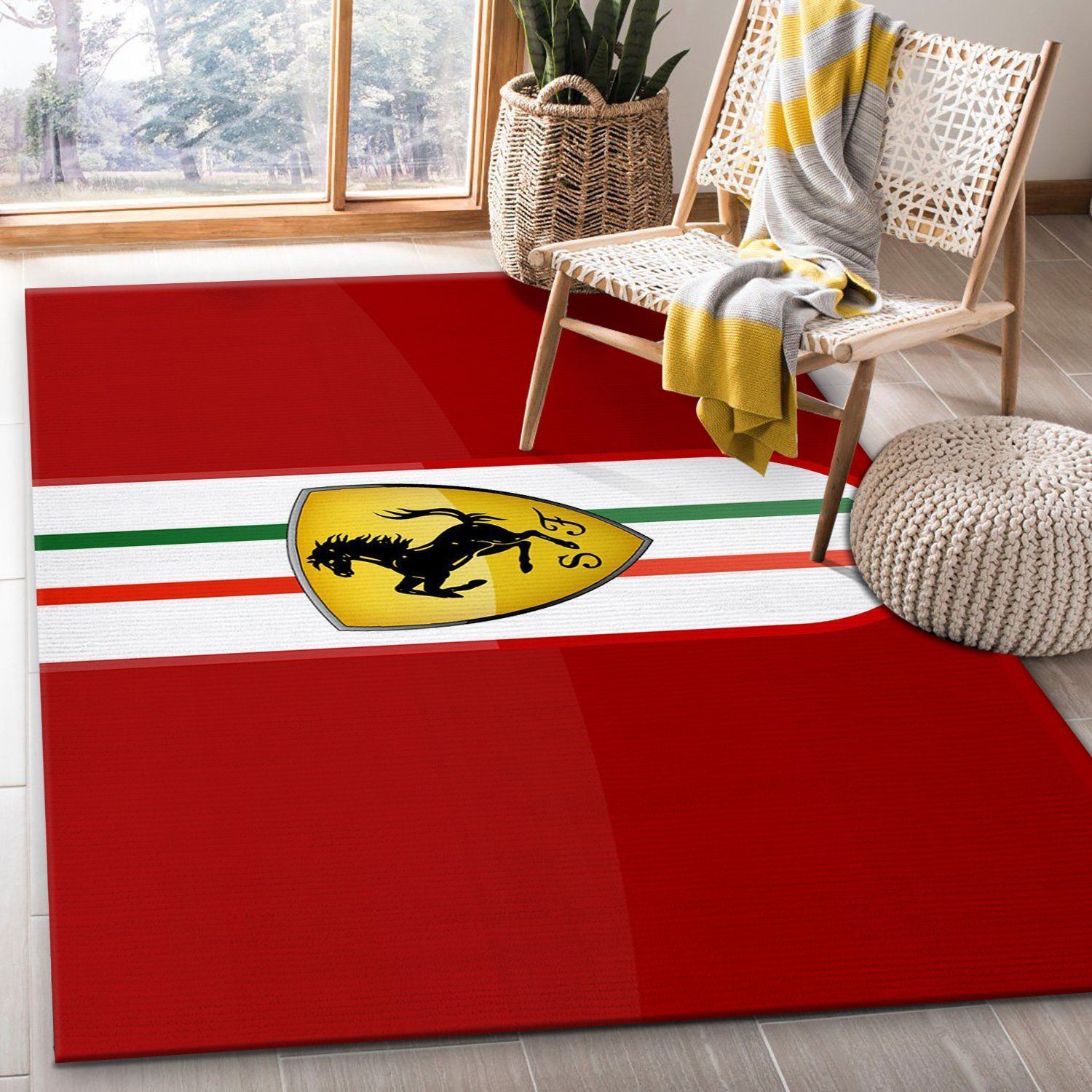 Ferrari Logo Rug Living Room Christmas Gift Us Decor Ferrari Logo Rug Living Room Christmas Gift Us Decor
