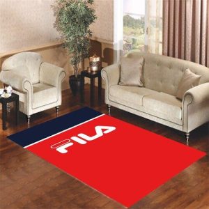 Fila Logo Wallpaper Living Room Carpet Rugs Area Rug For Living Room Bedroom Rug Home Decor