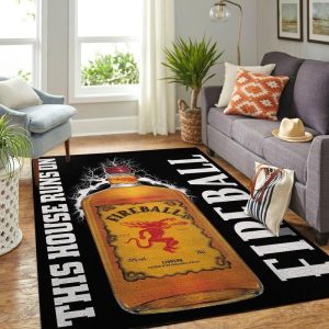 Fireball This House Runs On Rug Room Carpet Custom Area Floor Home Decor