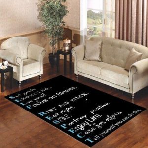 Fitness Quote Self Respect Living Room Carpet Rugs Area Rug For Living Room Bedroom Rug Home Decor
