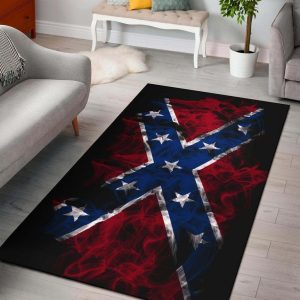 Flaming Rebel Confederate Flag Area Rug Carpet Carpets Area Rug For Living Room Bedroom Rug Home Decor