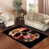 Floral Skull 3 Living Room Carpet Rugs Area Rug For Living Room Bedroom Rug Home Decor