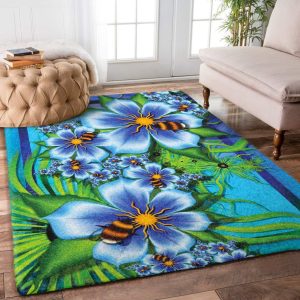 Flower Honey Bee Hm2409046M Rug Carpet Area Rug For Living Room Bedroom Rug Home Decor