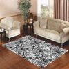 Flowers Pop Art Blk Wht Living Room Carpet Rugs Area Rug For Living Room Bedroom Rug Home Decor