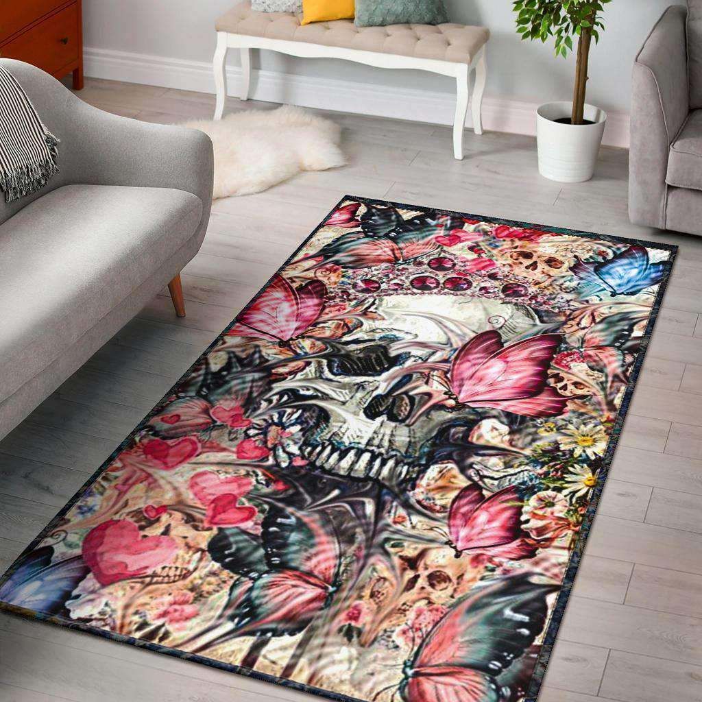 Flutter Premium Skull Area Rug Carpet Area Rug For Living Room Bedroom Rug Home Decor Flutter Premium Skull Area Rug Carpet Area Rug For Living Room Bedroom Rug Home Decor