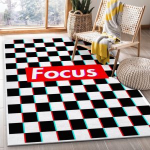 Focus Box Rectangle Rug Living Room Rug Christmas Gift Decor Area Rug For Living Room Bedroom Rug Home Decor