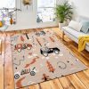 Forest Rally Toy Car Racing Rug Carpet Nursery Rug Room Decor