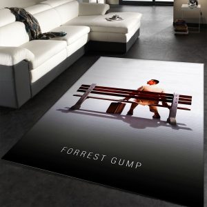 Forrest Gump Rug Art Painting Movie Rugs Us Gift Decor Area Rug For Living Room Bedroom Rug Home Decor