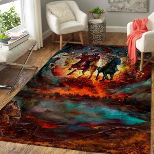 Four Horsemen Of The Apocalypse Area Rug 191016 Gp47632 Rug Carpet Area Rug For Living Room Bedroom Rug Home Decor