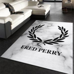 Fred Perry Rectangle Rug Fashion Brand Rug Christmas Gift Decor Area Rug For Living Room Bedroom Rug Home Decor