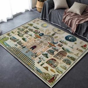 Freemasonry Area Rug Floor Sg17819 Rug Carpet Area Rug For Living Room Bedroom Rug Home Decor
