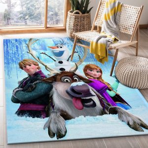 Frozen Area Rug Living Room And Bedroom Rug Floor Decor