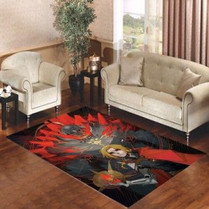 Fullmetal Alchemist Red Energy Living Room Carpet Rugs Area Rug For Living Room Bedroom Rug Home Decor