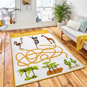 Fun Colorful Puzzle Game Childrens Rug Carpet Kids Rug Room Decor