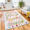 Funny Cartoon English Alphabet Game Rug Kid Play Rug Home Decor