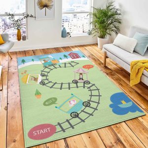 Funny Frameboard Games Vector Illustrations Area Rug Nursery Rug Room Decor