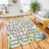Funny Vector Maze Game Delivery Area Rug Carpet Kid Play Rug Home Decor