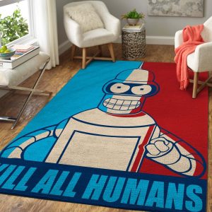 Futurama: Bender Area Rug Carpet Movie Home Decor Area Rug For Living Room Bedroom Rug Home Decor