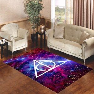 Galaxy Nebula Deathly Hallows Living Room Carpet Rugs Area Rug For Living Room Bedroom Rug Home Decor