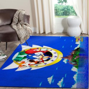 Game Lovers Sonic The Hedgehog Film Area Rug Carpet Gaming Home Decor Area Rug For Living Room Bedroom Rug Home Decor