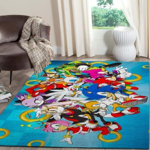 Game Lovers Sonic The Hedgehog Film Area Rug Gaming Np19639 Rug Carpet Area Rug For Living Room Bedroom Rug Home Decor